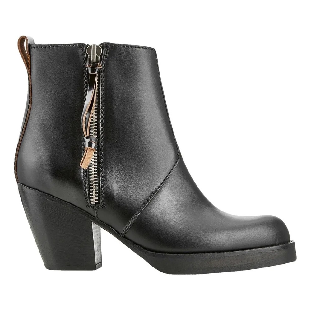 Acne black heel Pistol boots size 35